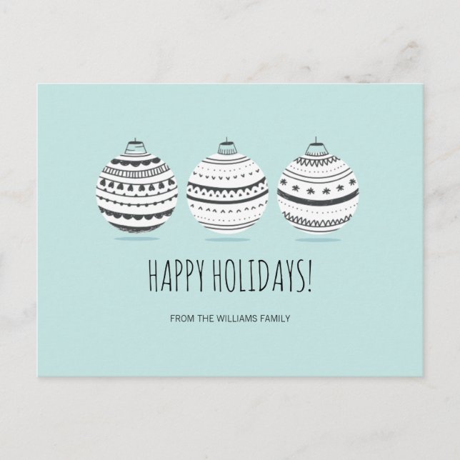 Festividades Enfeites de Natal Cartão postal de Natal (Frente)