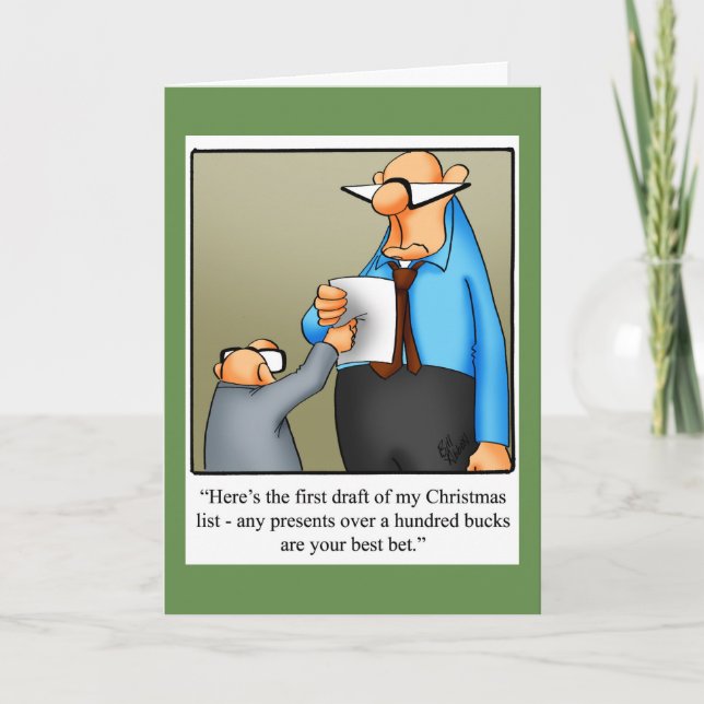 Festividades Engraçado Cartão de Saudação de Natal "Espectickle (Frente)