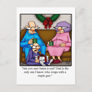 Festividades Engraçado Dia de Natal Humor Cartão Postal