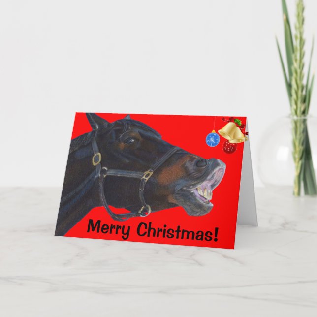 Festividades Engraçado Feliz Cartão de Natal (Frente)