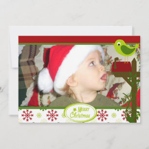 Festividades Enviando Flocos de Neve Cartão com fotos de Feriad