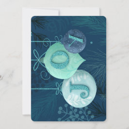 Festividades Enviar Joy com este cartão de feriado azul de tom-