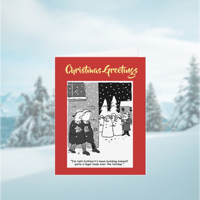 Festividades Equipe Legal do Cartão de Natal de Snowmen com Cód (Criador carregado)