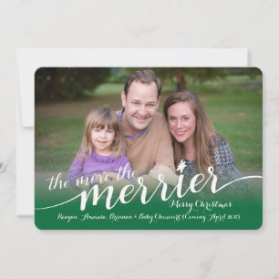 Festividades Esperando cartão de Natal com fotos