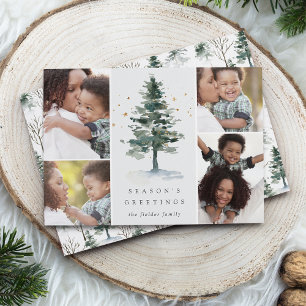 Festividades Esplendor de inverno   Cartão de Colagem de Fotos 