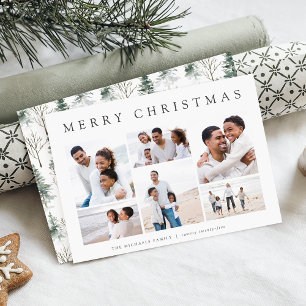 Festividades Esplendor de inverno Cartão de Colagem de Fotos