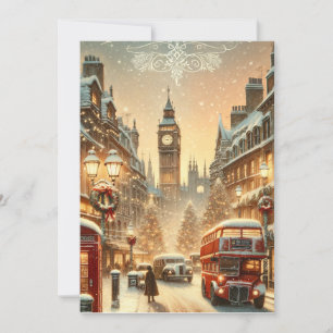 Festividades Esplendor Festivo de Londres - Vibrante Cartão de 