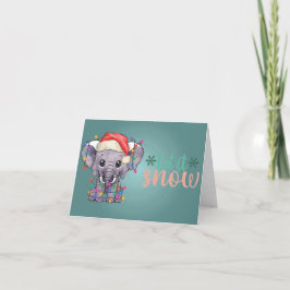 Festividades Este Cartão de Natal De Elefante