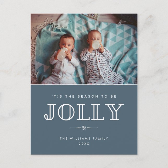 Festividades 'Este é o cartão postal de Natal da estação azul (Frente)