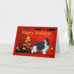 Festividades Estrelas de Cartão de Natal Inglês Springer Spanie