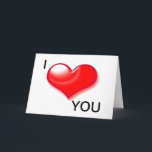 Festividades Eu te amo cartão do dia de são valentim do coração<br><div class="desc">Cartões especiais dos amantes</div>