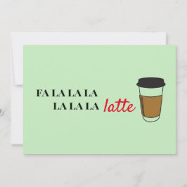 Festividades Fa la latte Funny Café - Cartão de Feriado