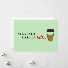 Festividades Fa la latte Funny Café - Cartão de Feriado