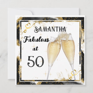 Festividades Fabuloso no cartão de aniversário da sua idade