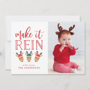 Festividades Faça com que ele chegue Cartão com fotos de f