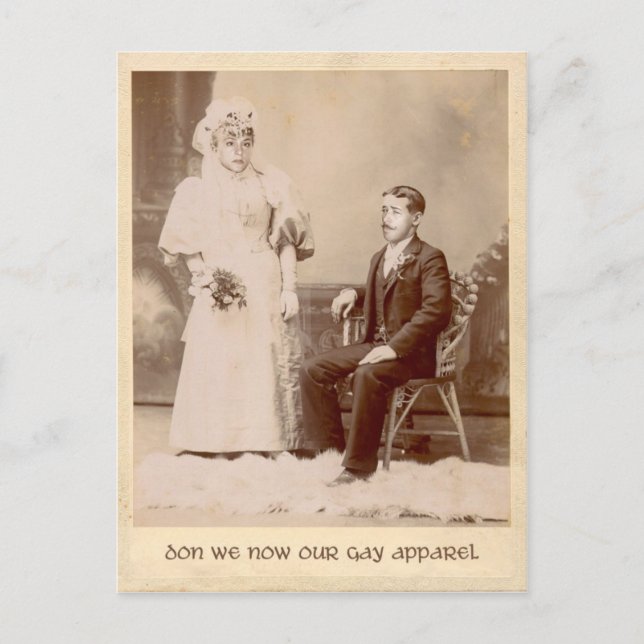 Festividades Faça o nosso cartão postal de feriado de Roupa de  (Frente)