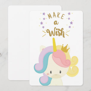Festividades Faça um Cartão de Férias Unicórnio de Aniversário