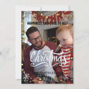 Festividades Família de Natal, bebê Papai Noel Cartão de Férias