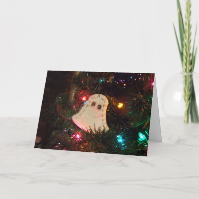 Festividades Fantasma do Cartão de Saudação Passado de Natal (Frente)