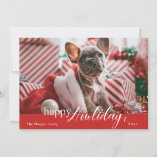 Festividades Felicidades Natalinas ⎢ Cartão de Férias com Foto