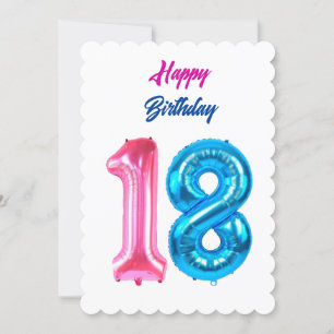 Festividades Feliz 18º Cartão de Aniversário
