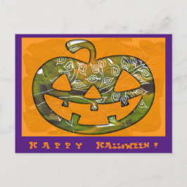 Festividades Feliz abóbora de Halloween - cartão postal ou conv
