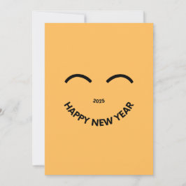 Festividades FELIZ ANO NOVO 2025 Cartão de férias sorrindo