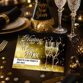 Festividades Feliz Ano Novo | Cartão de Cumprimentos Personaliz