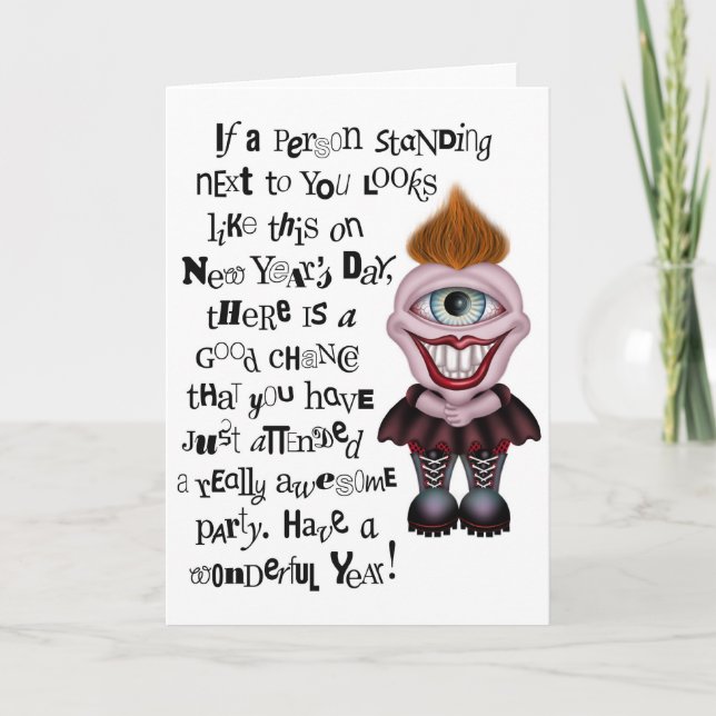 Festividades Feliz ano novo - Cartão de Saudação (Frente)