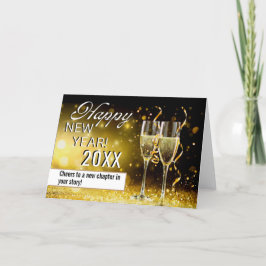 Festividades Feliz ano novo | Cartão de Saudação Personalizado