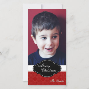 Festividades Feliz Cartão com fotos da Família de Natal - Placa