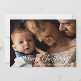 Festividades Feliz Cartão com fotos de Natal