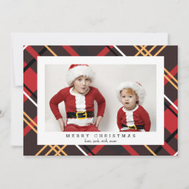 Festividades Feliz Cartão com fotos de Xadrez de Natal para os 