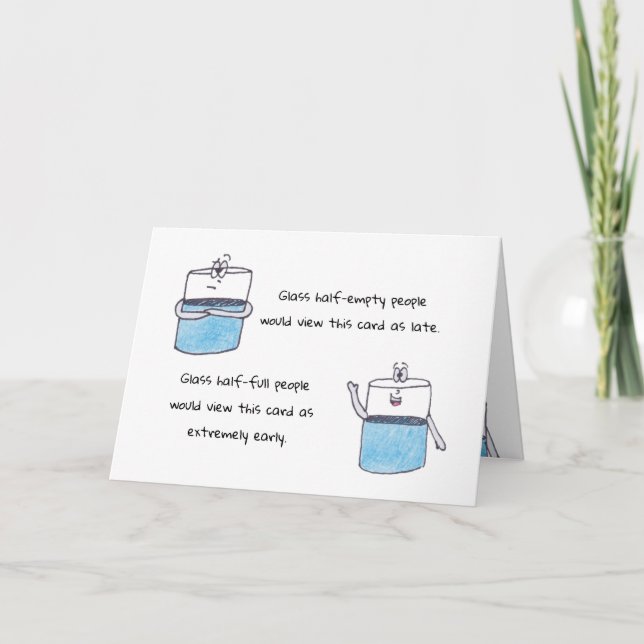 Festividades Feliz Cartão de Aniversário Atrasado (Frente)