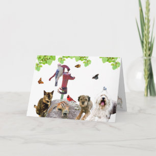 Festividades Feliz Cartão de Aniversário: toda a gangue.