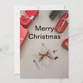 Festividades Feliz cartão de boas-vindas de Natal
