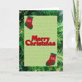 Festividades Feliz cartão de boas-vindas de Natal