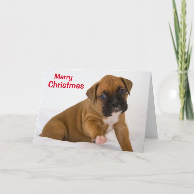 Festividades Feliz Cartão de Boxer de Natal (Frente)