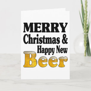 Festividades Feliz Cartão de Cerveja Nova