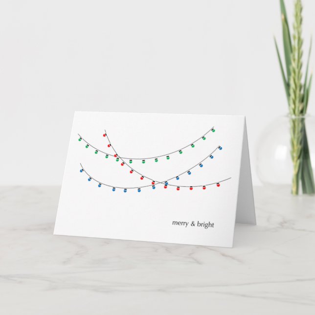 Festividades feliz + cartão de feriado brilhante (Frente)