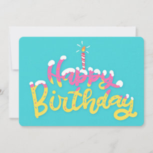 Festividades Feliz Cartão de Férias de Aniversário