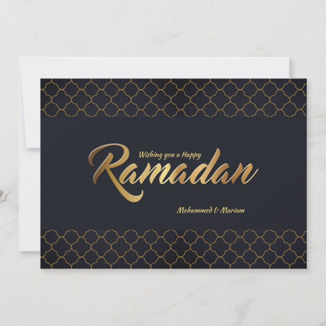 Festividades Feliz Cartão de Férias Ramadã (Frente)