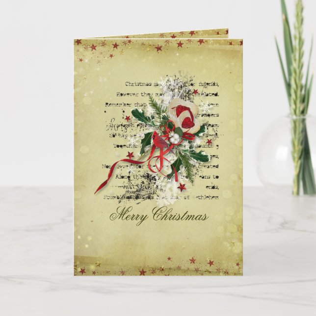 Festividades Feliz Cartão de Natal (Frente)