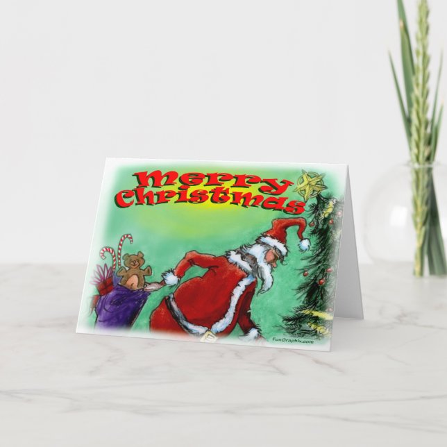 Festividades Feliz Cartão de Natal (Frente)