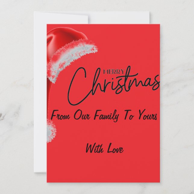 Festividades Feliz Cartão de Natal (Frente)