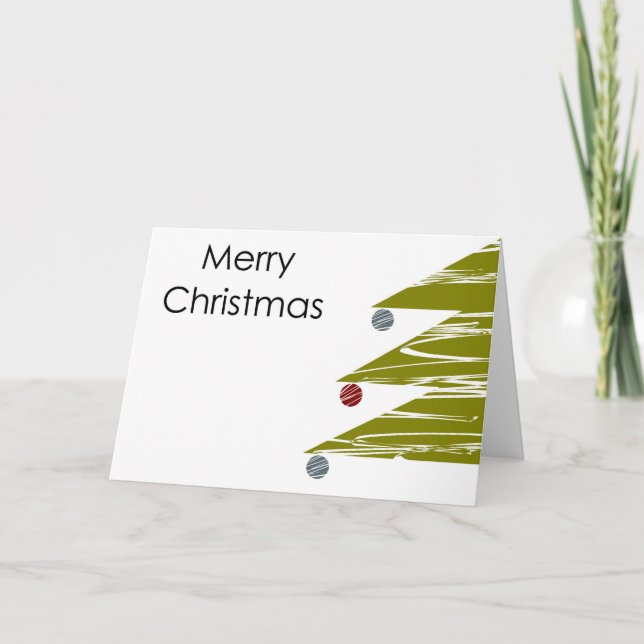Festividades Feliz Cartão de Natal (Frente)