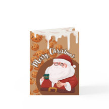 Feliz Cartão de Natal com Biscoitos, Feliz Natal