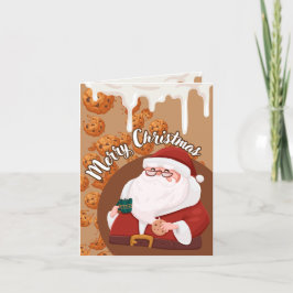 Festividades Feliz Cartão de Natal com Biscoitos, Feliz Natal