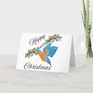 Festividades Feliz Cartão de Natal com Reitador de Mergulho