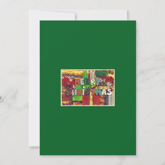 Festividades Feliz Cartão de Saudação de Natal (Frente)